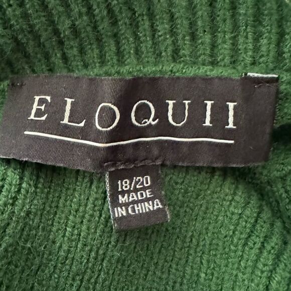 Eloquii Tall Cuff Turtleneck Puff Sleeve Sweater Size 18/20 - Picture 5 of 6